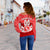 (Custom Personalised) Tonga Rugby Mate Ma'a Tonga Tapa Pattern Women Off Shoulder Sweater - LT2 - Polynesian Pride