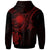 Marshall Islands Custom Zip up Hoodie Red Turtle - Polynesian Pride