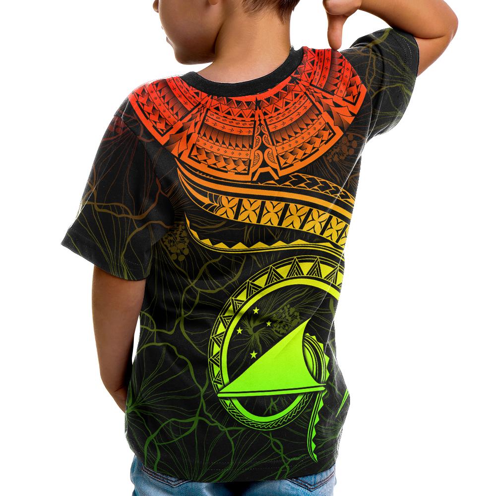 Tokelau Polynesian Custom T Shirt Tokelau Waves (Reggae) - Polynesian Pride