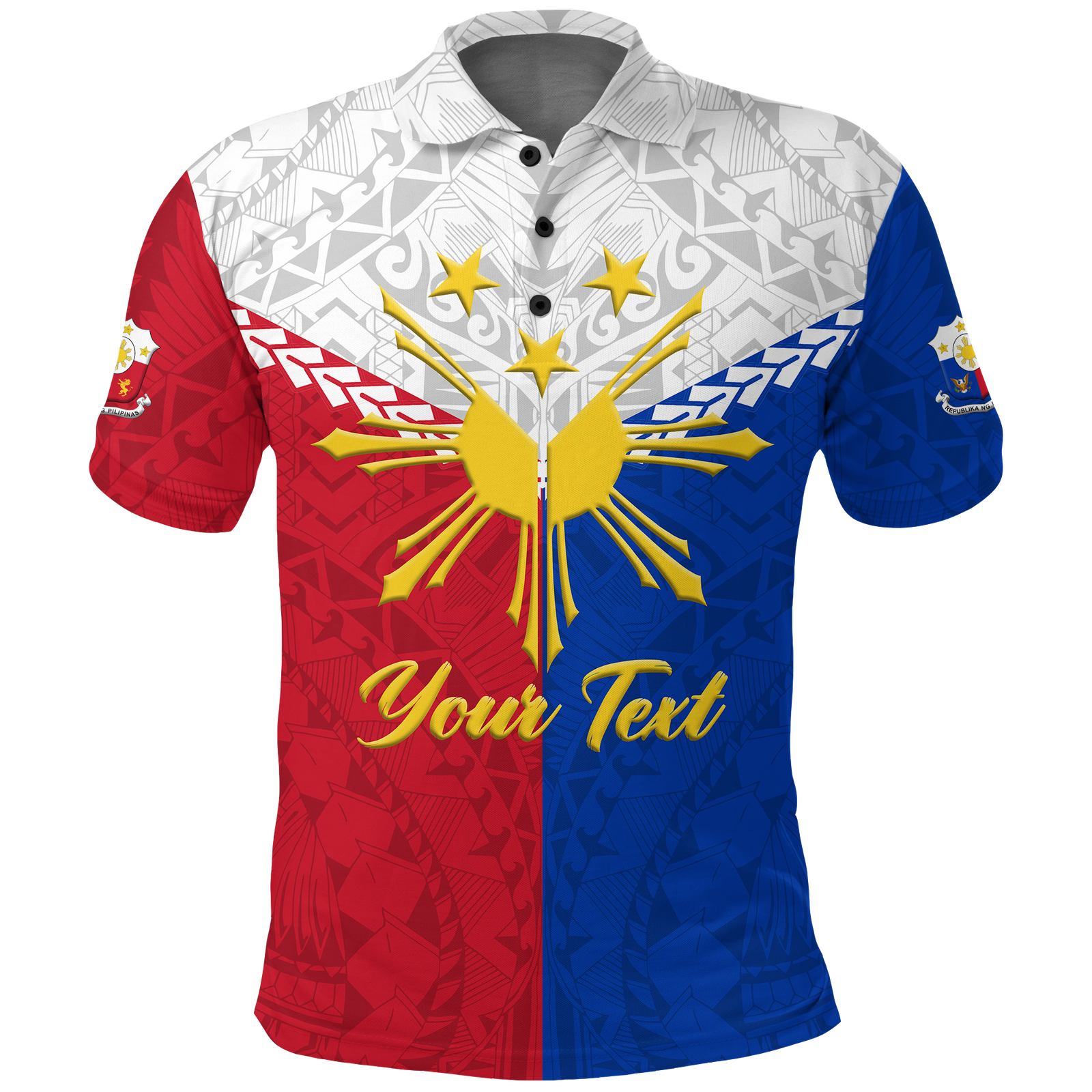 Custom The Philippines Legend Polo Shirt LT12 Unisex Red - Polynesian Pride
