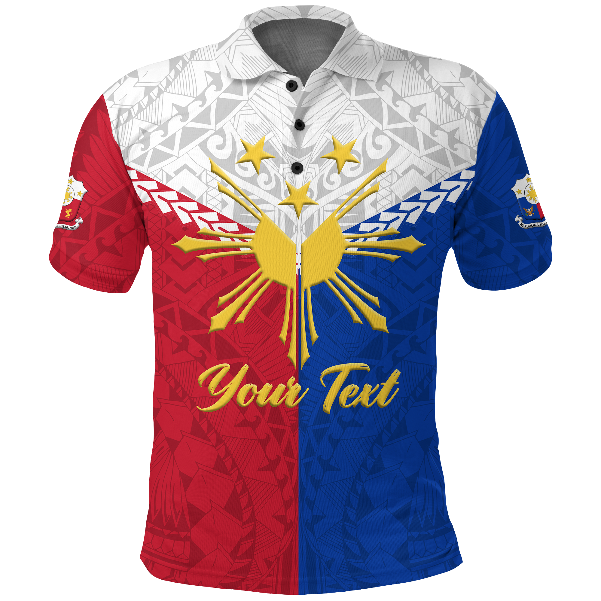 Custom The Philippines Legend Polo Shirt LT12 Unisex Red - Polynesian Pride