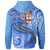 Fiji Hoodie Blue Shark Polynesian Tattoo - Polynesian Pride