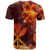 Hawaii Polynesian Custom T Shirt Fire Hibiscus - Polynesian Pride