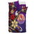 Tahiti Bedding Set - Tribal Flower With Special Turtles Purple Color - Polynesian Pride