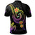 New Caledonia Custom Polo Shirt Plumeria Flowers with Spiral Patterns - Polynesian Pride