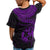 Tonga Polynesian Custom T Shirt Tonga Waves (Purple) - Polynesian Pride