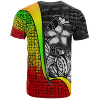 Polynesian T Shirt Reggae Turtle with Hook - Polynesian Pride