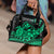 Hawaii Turtle With Hibiscus Tribal Green Shoulder Handbag - LT12 One Size Green - Polynesian Pride