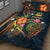 Vanuatu Polynesian Quilt Bed Set - Legend of Vanuatu (Blue) - Polynesian Pride