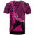 Tokelau Polynesian Custom T Shirt Tribal Wave Tattoo Pink - Polynesian Pride