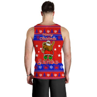 Samoa Christmas -Maunia Le Kilisimasi Santa Polynesia Tatoo Men Tank Top - LT2 - Polynesian Pride