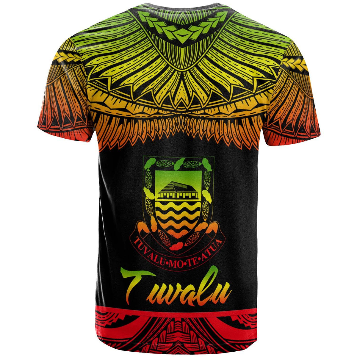 Tuvalu Polynesian Custom T Shirt Tuvaluan Pride Reggae Version - Polynesian Pride
