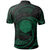 Northern Mariana Islands Polynesian Custom Polo Shirt Green Tribal Wave - Polynesian Pride