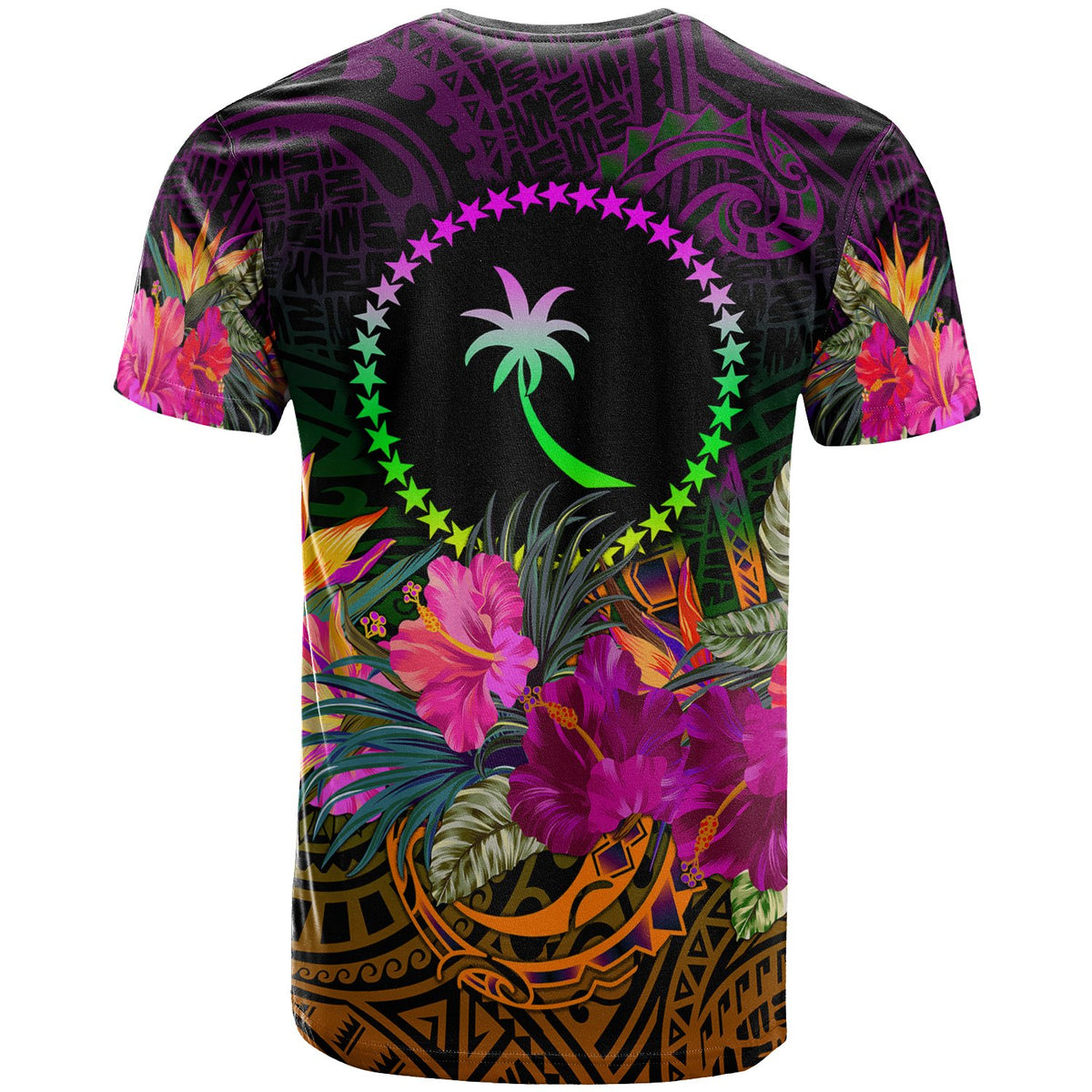 Chuuk T Shirt Summer Hibiscus - Polynesian Pride