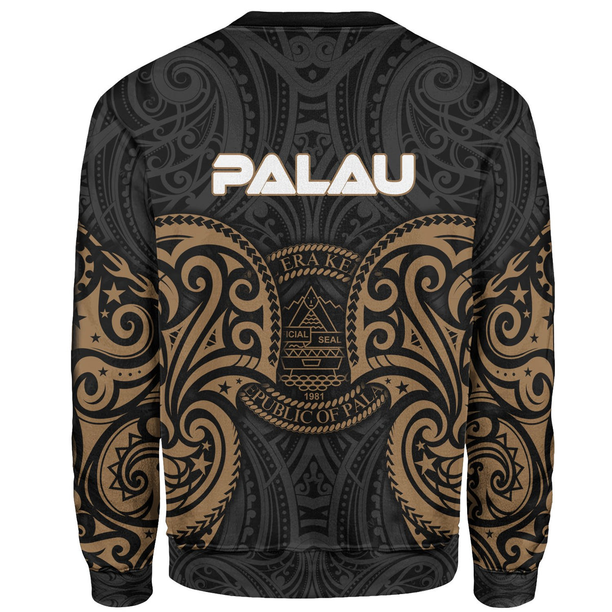 Palau Polynesian Sweater - Spirit Style Gold - Polynesian Pride