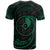 Yap Micronesia Custom T Shirt Green Tribal Wave - Polynesian Pride