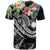 Marshall Islands Polynesian T Shirt Summer Plumeria (Black) - Polynesian Pride