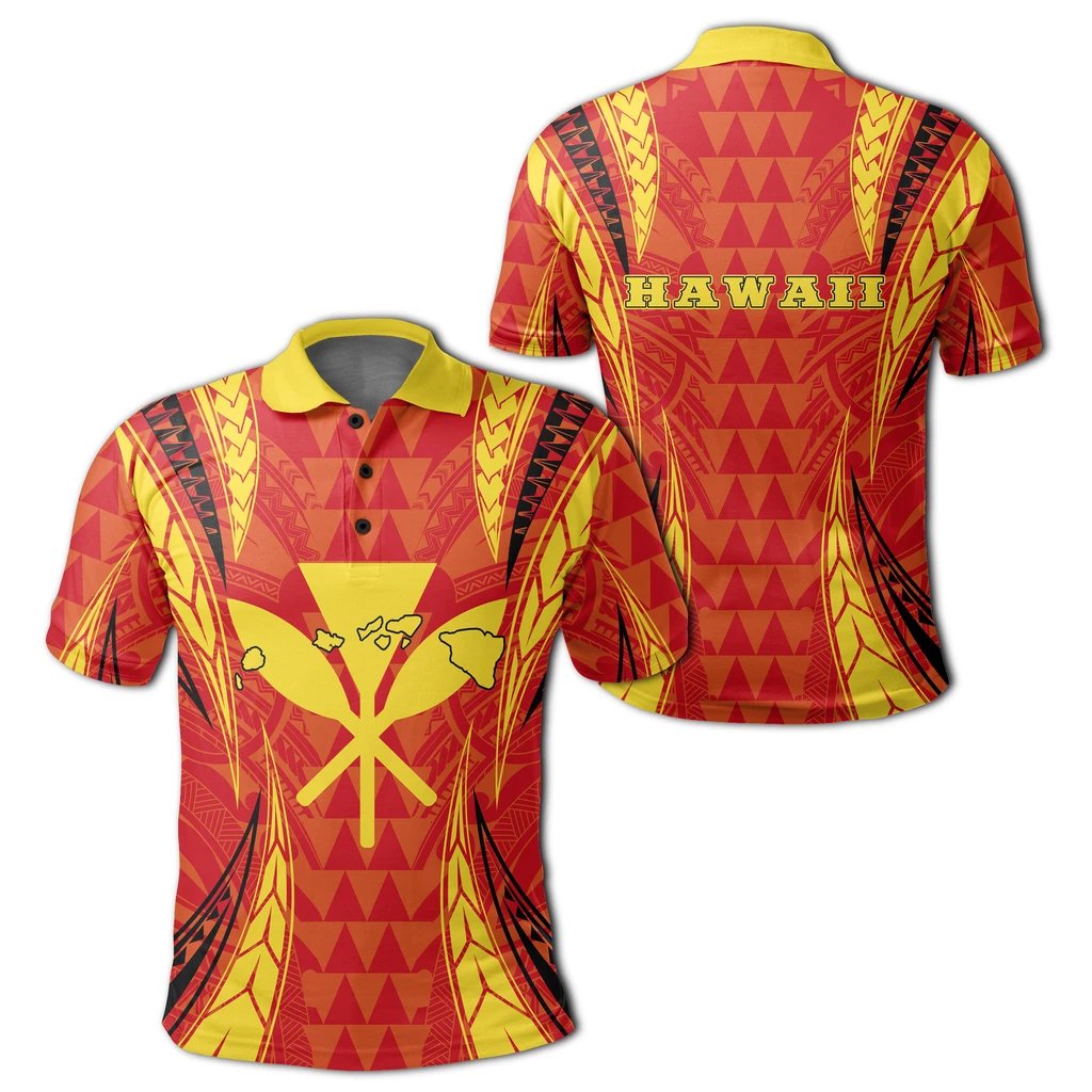 Kanaka Mauna Kea Polynesian Polo Shirt Valeria Style Unisex White - Polynesian Pride