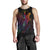 New Caledonia Men Tank Top - Butterfly Polynesian Style Black - Polynesian Pride