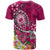 Samoa T Shirt Turtle Plumeria (Pink) - Polynesian Pride