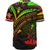 Vanuatu Baseball Shirt - Reggae Color Cross Style - Polynesian Pride