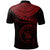 Niue Polynesian Polo Shirt Niue Waves (Red) - Polynesian Pride