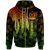 Vanuatu Zip up Hoodie Polynesian Wings (Reggae) Unisex Reggae - Polynesian Pride