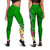 Fiji Legging - Turtle Plumeria (Green) - Polynesian Pride