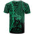 Fiji Polynesian Custom T Shirt Tribal Wave Tattoo Green - Polynesian Pride