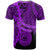 American Samoa Polynesian Custom T Shirt Tribal Wave Tattoo Purple - Polynesian Pride