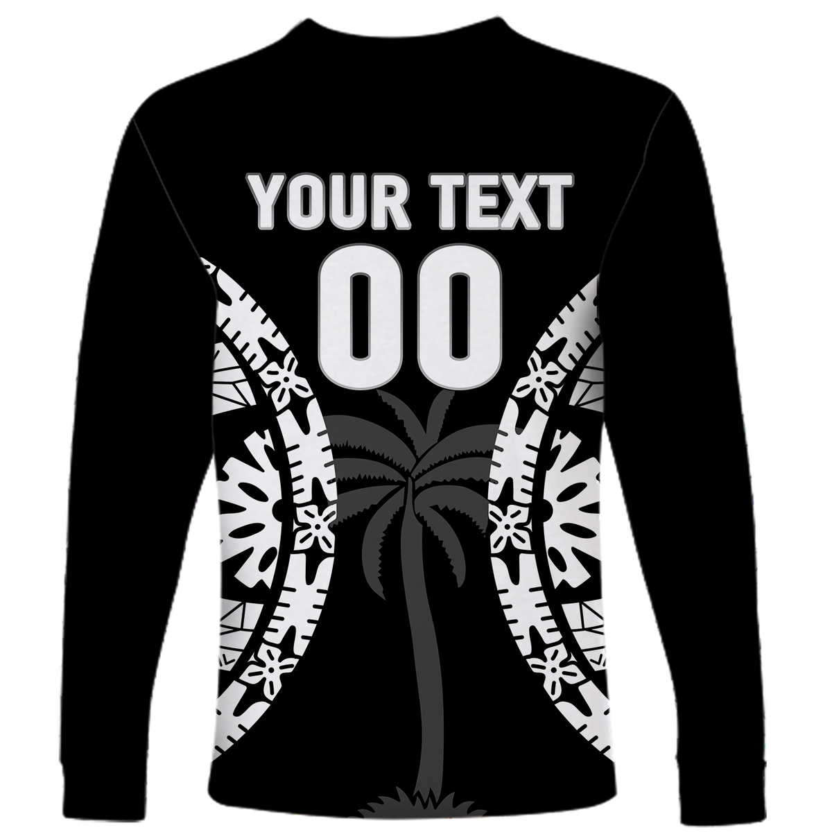 (Custom Personalised) Fiji Rugby Sevens Fijian Tapa Pattern Long Sleeve Shirt - LT12 - Polynesian Pride