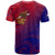 American Samoa Polynesian T Shirt Bald Eagle (Blue Red) - Polynesian Pride