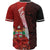 Fiji Polynesian Custom Personalised Baseball Shirt - Coat Of Arm With Hibiscus - Polynesian Pride