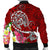 Fiji Men's Bomber Jacket - Turtle Plumeria (Red) - Polynesian Pride