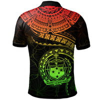 Polynesian Samoa Custom Polo Shirt Samoan Waves (Reggae) - Polynesian Pride