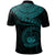 Polynesian Samoa Polo Shirt Samoan Waves (Turquoise) - Polynesian Pride