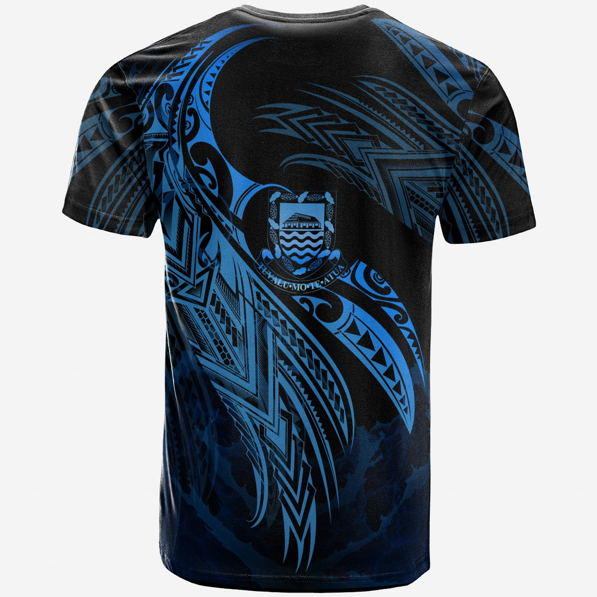 Tuvalu Polynesian T Shirt Tuvaluan Legend Blue Version - Polynesian Pride