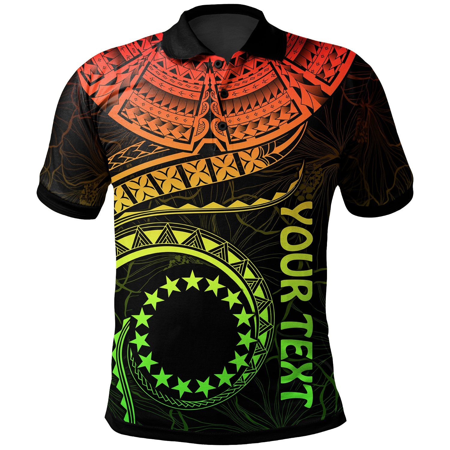 Cook Islands Polynesian Custom Polo Shirt Kuki Airani Waves (Reggae) Unisex Reggae - Polynesian Pride