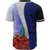 Pohnpei Polynesian Custom Personalised Baseball Shirt - Coat Of Arm With Hibiscus Blue - Polynesian Pride