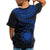 Nauru Polynesian T Shirt Nauru Waves (Blue) - Polynesian Pride