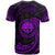 Federated States of Micronesia Custom T Shirt Purple Tribal Wave - Polynesian Pride