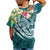 Guam Polynesian T Shirt Summer Plumeria (Turquoise) - Polynesian Pride