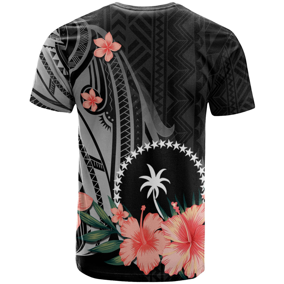 Chuuk T Shirt Polynesian Hibiscus Pattern Style - Polynesian Pride