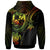 Tonga Custom Zip up Hoodie Reggae Turtle - Polynesian Pride