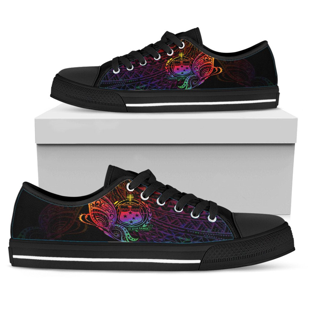 Samoa Low Top Shoes - Butterfly Polynesian Style - Polynesian Pride