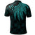 Kosrae Polo Shirt Polynesian Wings (Turquoise) - Polynesian Pride