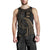 Tonga Polynesian Men's Tank Top - Gold Tribal Wave - Polynesian Pride