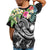 Marshall Islands Polynesian T Shirt Summer Plumeria (Black) - Polynesian Pride