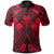 Samoa Polynesian Polo Shirt Samoa Red Seal with Polynesian Tattoo Unisex Red - Polynesian Pride