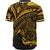 Cook Islands Baseball Shirt - Gold Color Cross Style - Polynesian Pride